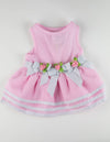 Barker's Bowtique Dresses XS Pink Gingham Rose Ribbon Tutu Dog Dress - XS Available