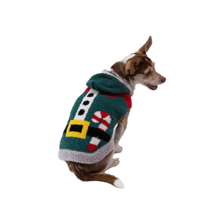 Barker's Bowtique Sweaters Chenille Elf Hoodie Pet Sweater