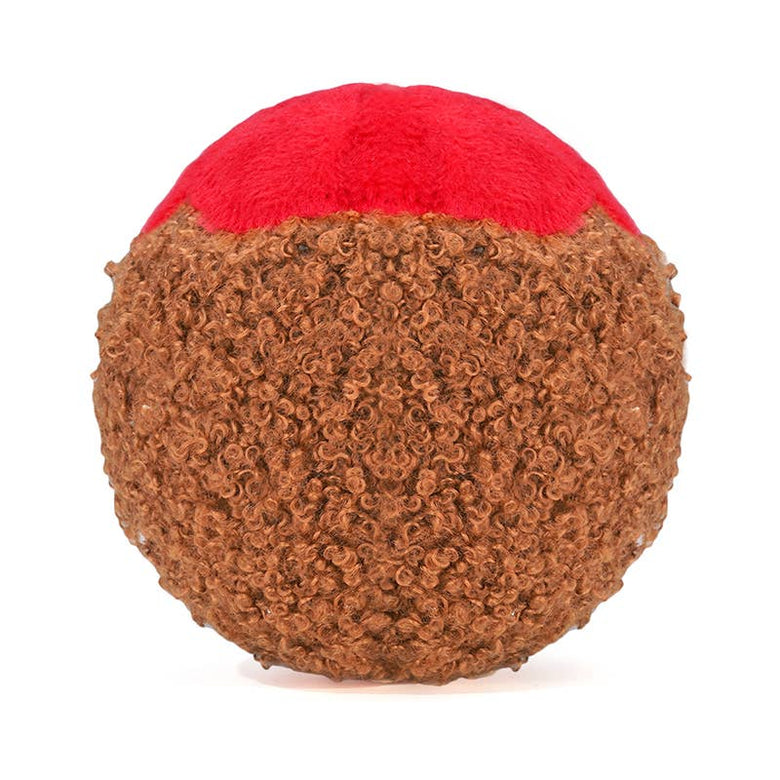Hugsmart Products Inc dog toys Food Party Spaghetti Meatball Ball Plush Dog Toy