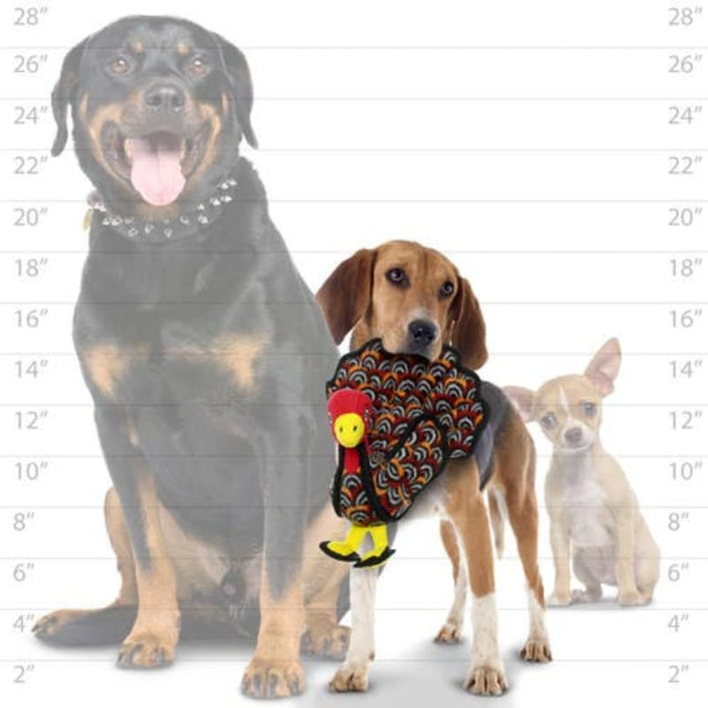 Tuffy Dog Toys - VIP Products dog toys Tuffy Barnyard Turkey Durable Tough Squeaky Dog Toy - Jr Size