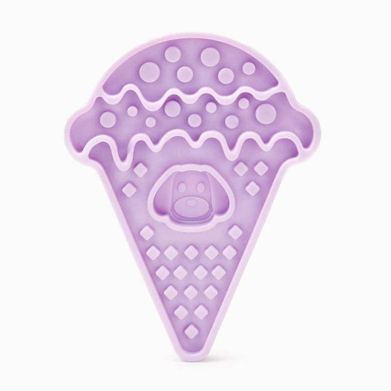 Hugsmart Products Inc Bowls - Feeders Ice-Cream Purple Slowfeeder Dog Lick Mat