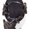 Pet Life Hats MD Sea Spot Sun UV Protectant Adjustable Black with Polka Dot Trim Pet Hat Cap