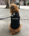 Security Black Embroidered Dog T-Shirt