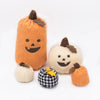 ZippyPaws dog toys Halloween Fall Jumbo Pumpkin Orange Plush Squeak Dog Toy