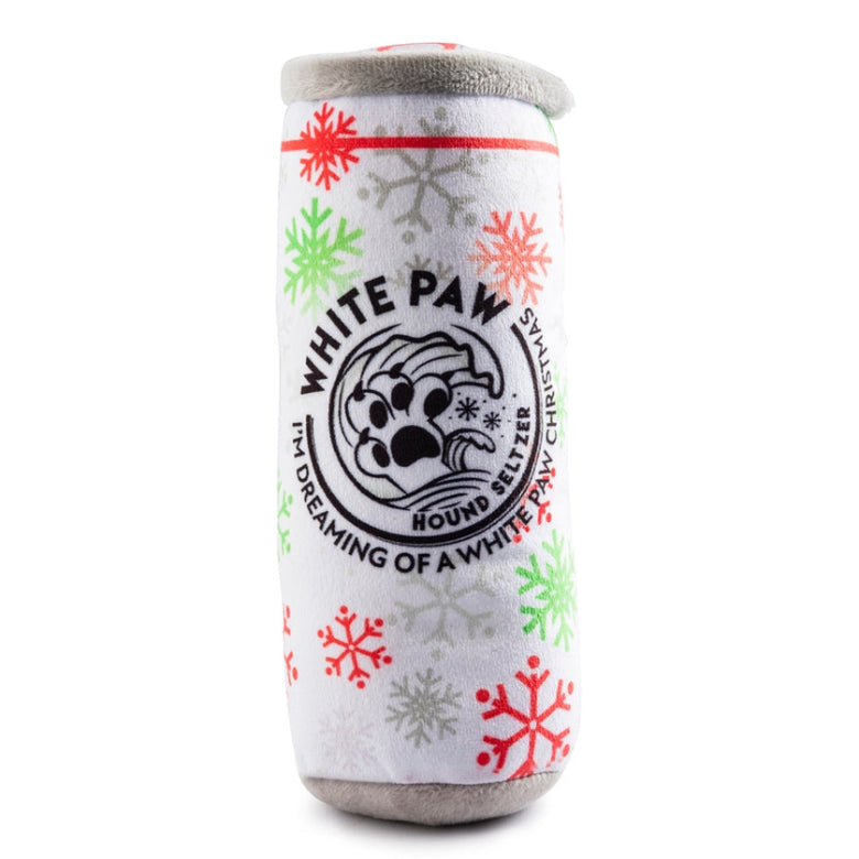 White Paw Howliday Christmas Plush Squeaky Dog Toy
