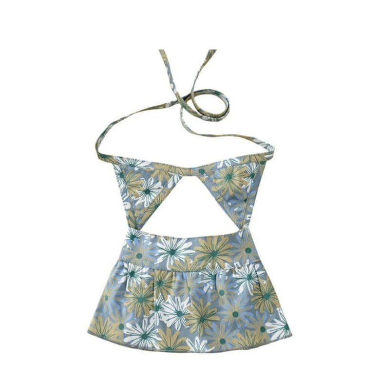 AE-HHS Swimwear Gry / SM Floral Pet Bikini - 2 Piece