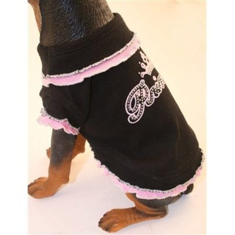 Puppe Love / PamPet USA dog apparel Crown Princess Pet Dress adorned with Bling Stones