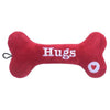 Huxley & Kent dog toys Hugs & Kisses Bone Plush Squeak Dog Toy (Double Sided) - 2 Sizes