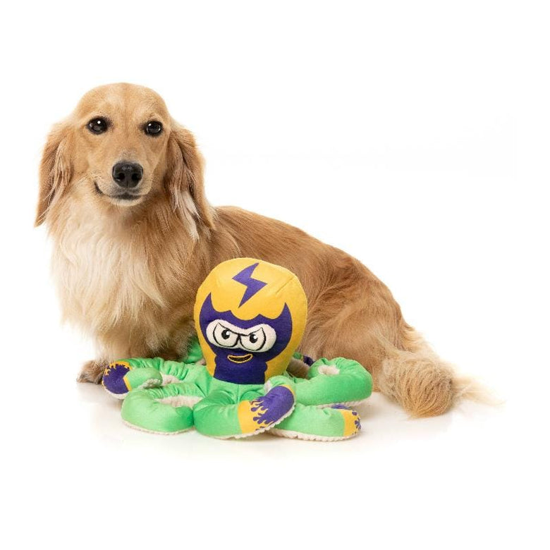 FuzzYard dog toys Octo the Outrageous Plush Dog Toy