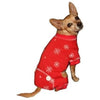 Barker's Bowtique - Home to Hip Doggie & Max's Closet dog apparel Red Snowflake Cozy Pet PJ's
