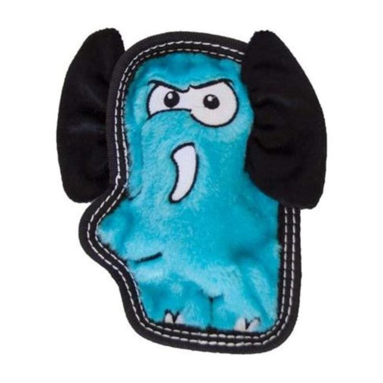 Outward Hound dog toys Tough Seamz Elephant Blue Dog Toy