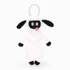 Hugsmart Products Inc Dog Toys Jumbo Animal Sheep Plush Squeak Rope Dog Toy