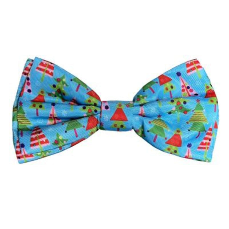 Huxley & Kent Bow Tie Christmas Trees Holiday Pet Bow Tie - SM