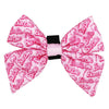 SASSY WOOF Bow Tie Malibu B Pink Sailor Bow Tie Dog Collar Attachment