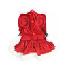 Parisian Pet Dresses Mrs Claus Red Velvet Christmas Pet Dress
