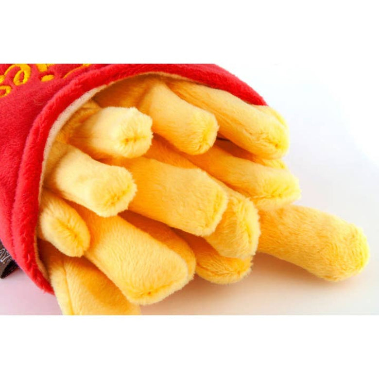 American Classic Frenchie Fries Interactive Plush Squeaky Dog Toy