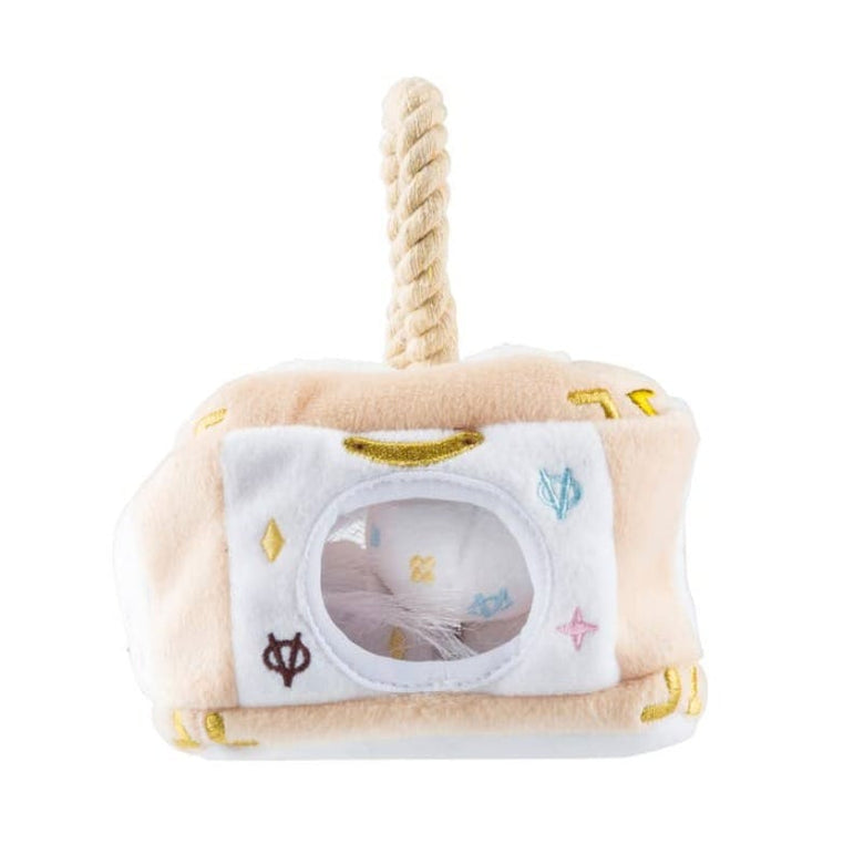 Haute Diggity Dog Toys White Chewy Trunk Interactive Activity House Dog Toy