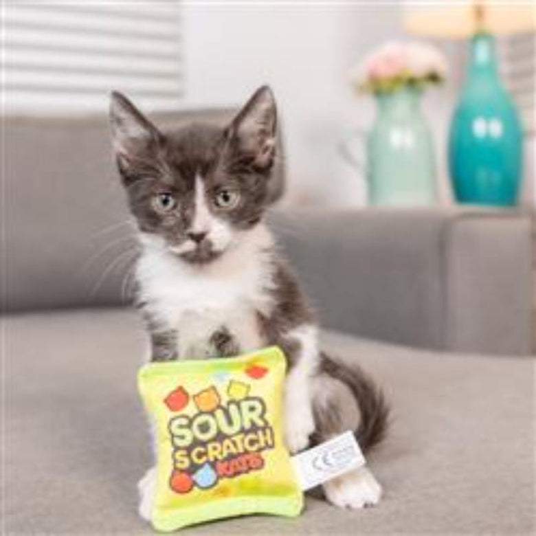 Huxley & Kent Cat Toys Sour Scratch Kats Plush Cat Toy