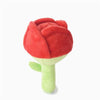 HugSmart Pet dog toys Woof Love Red Rose Flower Plush Squeak Ball Dog Toy