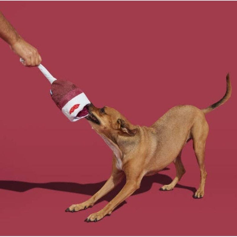 BARK dog toys BARK Grrrande Red Vino Plush Dog Toy