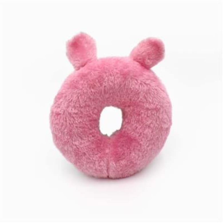 Zippypaws dog toys Donutz Buddies Pink Bunny Easter Spring Plush Squeak Dog Toy