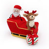Zippypaws dog toys Holiday Burrow - Santa's Sleigh Dog Toy