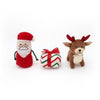 Zippypaws dog toys Holiday Burrow - Santa's Sleigh Dog Toy