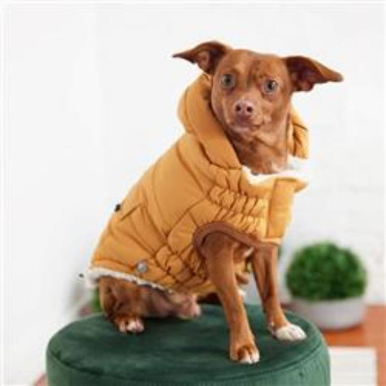 GF Pet Jackets Yellow Super Puff Dog Parka