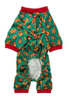 FuzzYard Pajamas Christmas Cookies for Santa Green Holiday Pet Pajamas