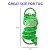 Outward Hound dog toys Springys Gator Plush Dog Tug Toy