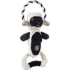 Outward Hound dog toys Scrunch Bunch Lamb Interactive Plush Squeaky Dog Tug Toy