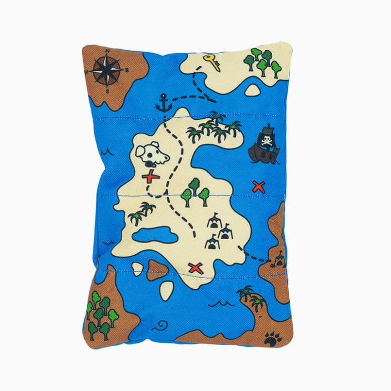 Hugsmart Products Inc dog toys Puzzle Hunter Pirate Pups Map Dog Toy