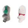 Christmas Holiday Cheeky Chumz Jr Snow Owl & Polar Bear Plush Dog Toy Set - 2 Pk