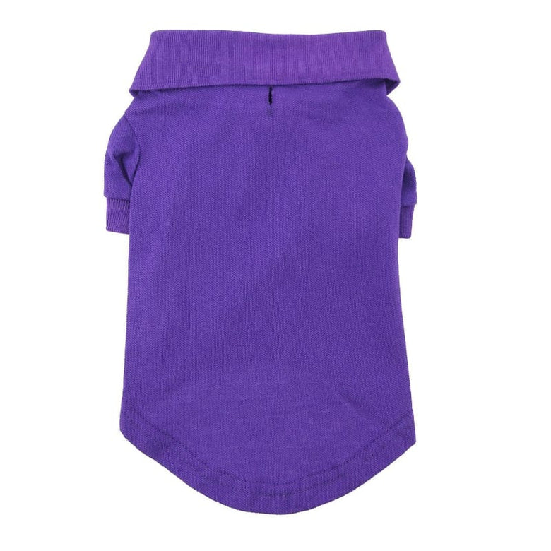 Doggie Design Tee's Ultra Violet Solid Collared Dog Polo Shirt