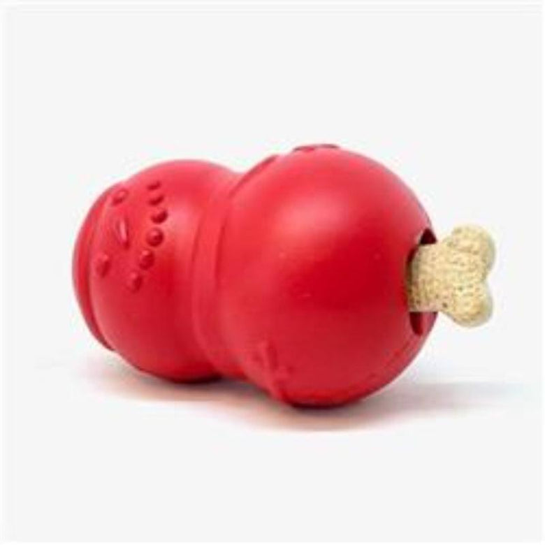 SodaPup dog toys Rubber Christmas Snowman Red Large Dog Toy
