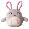 PetShop by Fringe Studio dog toys Ear-Resistible Bunny Rope Ears Spring Plush Squeak Dog Toy
