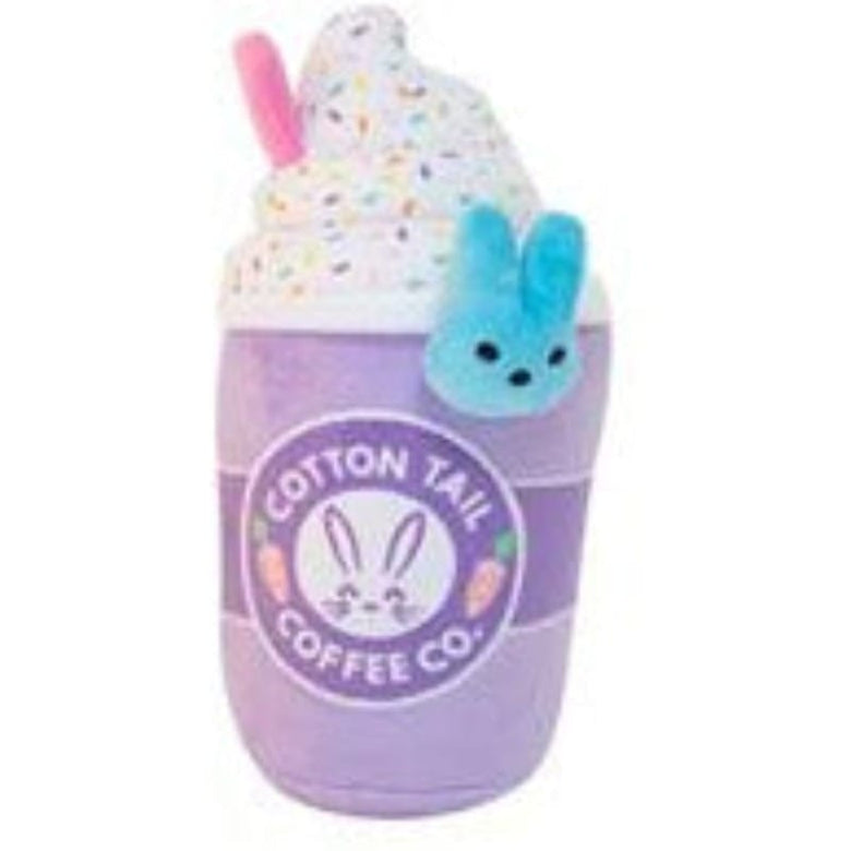 PetShop by Fringe Studio dog toys Cotton Tail Coffee Co. Spring Plush Squeak Dog Toy