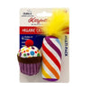 Huxley & Kent Cat Toys Meow Cupcake & Candle Plush Cat Toy - 2 Pc