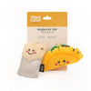 ZippyClaws Cat Toys NomNomz Taco and Burrito Cat Toy Set - 2 Pc