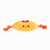 Hugsmart Products Inc Food Party Hot Dog Plush Rope Dog Toy