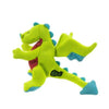 GoDog dog toys Dragon Double Chew Guard Squeaky Plush Lime Green Dog Toy - 2 Sizes