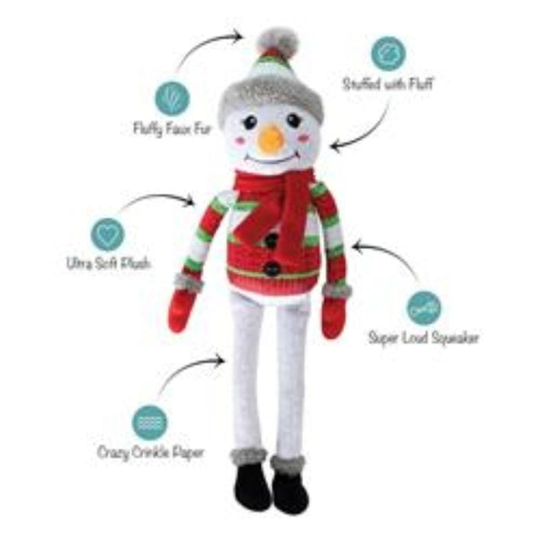Pet Shop by Fringe Studio dog toys Too Cute to Chill Holiday Plush Squeak Dog Toy