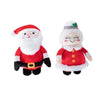 PetShop by Fringe Studio Toys Mr. & Mrs. Santa Paws Holiday Plush Squeak Dog Toy Set - 2 Pc