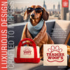Chomp Haus Chomp Haus - Red Traderr Woof’s – Plush Squeaky Designer Dog Toy: Small