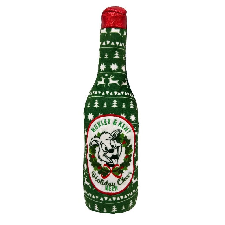 Huxley & Kent dog toys Holiday Cheer Be-er Plush Squeaky Dog Toy