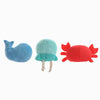 Hugsmart Products Inc dog toys Ocean Pals Sea Creatures Plush Dog Toy Set - 3 Pc