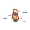 Camp Corbin Pack Leader Lantern Plush Squeaky Dog Toy