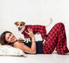 Buffalo Red Check Flannel Holiday Dog Pajamas