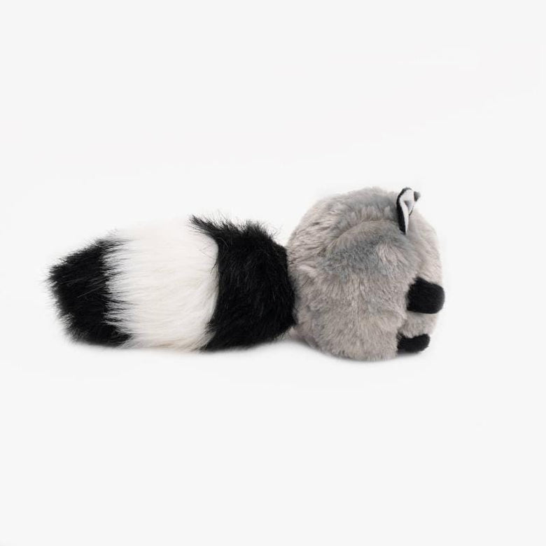 ZippyPaws dog toys Bushy Throw Raccoon Plush Dog Toy