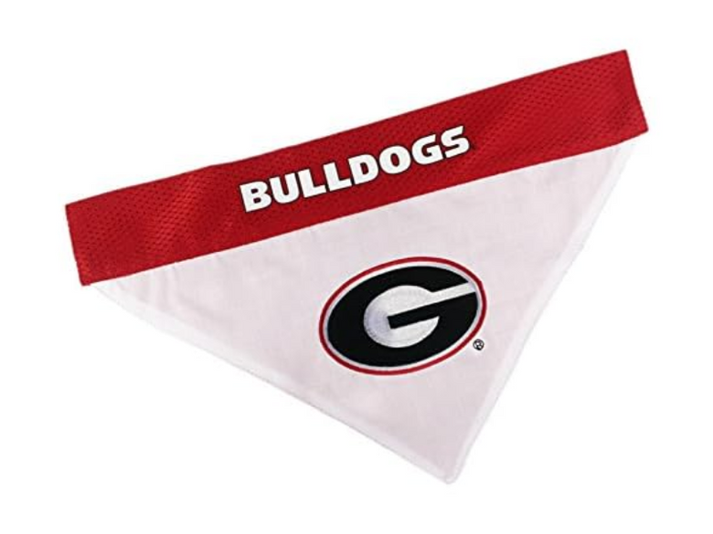 Georgia Bulldogs Reversible Reflective Pet Bandana - S/M